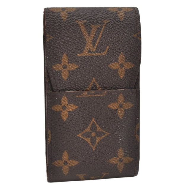 Authentic Louis Vuitton Monogram Etui Cigarette Case M63024 LV 3640K