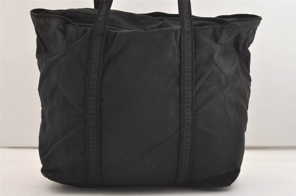 Authentic PRADA Vintage Nylon Tessuto Shoulder Tote Bag Black 3641J