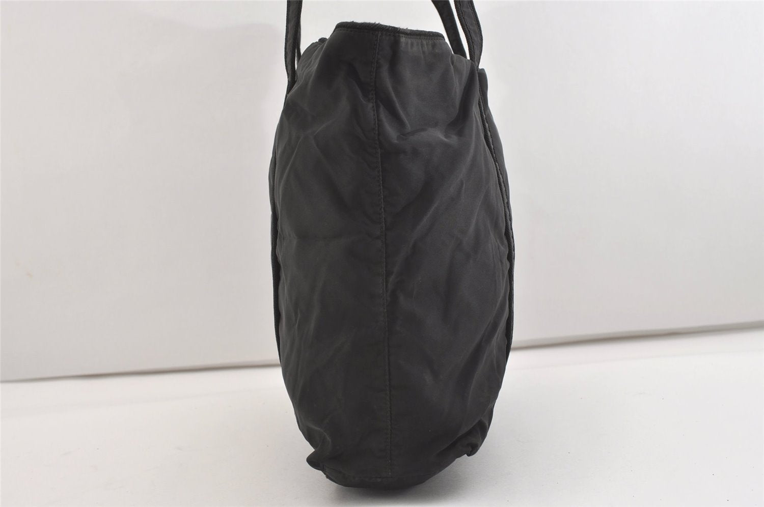Authentic PRADA Vintage Nylon Tessuto Shoulder Tote Bag Black 3641J