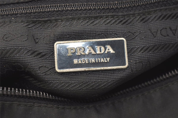 Authentic PRADA Vintage Nylon Tessuto Shoulder Tote Bag Black 3641J