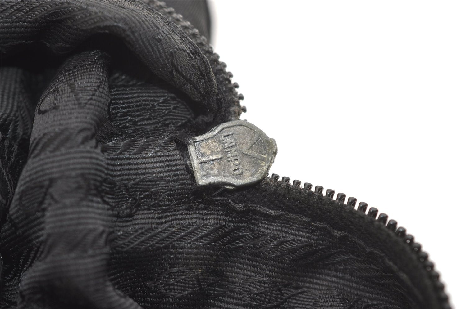 Authentic PRADA Vintage Nylon Tessuto Shoulder Tote Bag Black 3641J