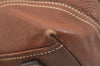Authentic PRADA VIT DAINO LIFE Leather Shoulder Tote Bag BR2920 Brown 3642J