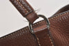 Authentic PRADA VIT DAINO LIFE Leather Shoulder Tote Bag BR2920 Brown 3642J