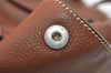 Authentic PRADA VIT DAINO LIFE Leather Shoulder Tote Bag BR2920 Brown 3642J