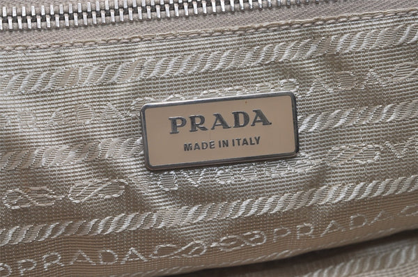 Authentic PRADA VIT DAINO LIFE Leather Shoulder Tote Bag BR2920 Brown 3642J