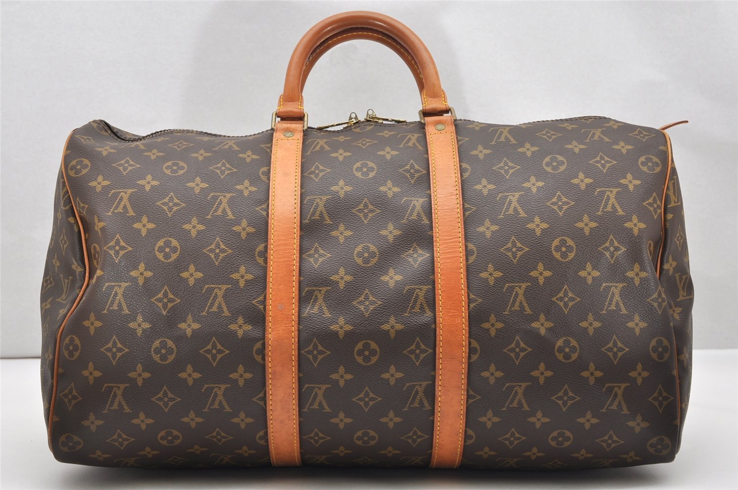 Authentic Louis Vuitton Monogram Keepall 50 Travel Boston Bag M41426 LV 3642K