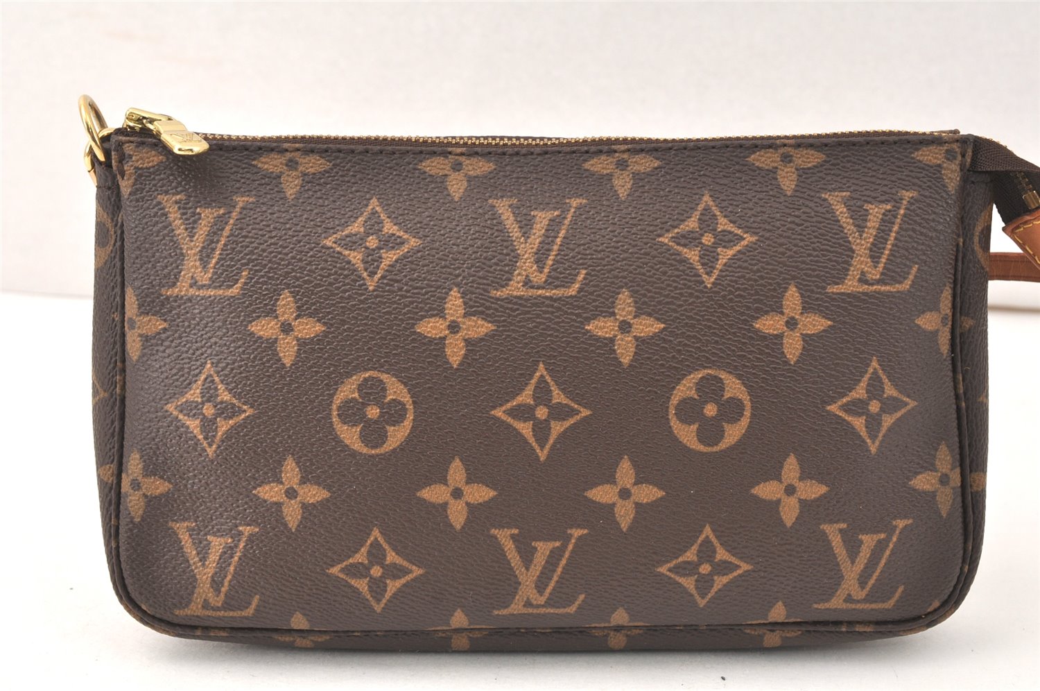 Authentic Louis Vuitton Monogram Pochette Accessoires Pouch M51980 LV 3643K