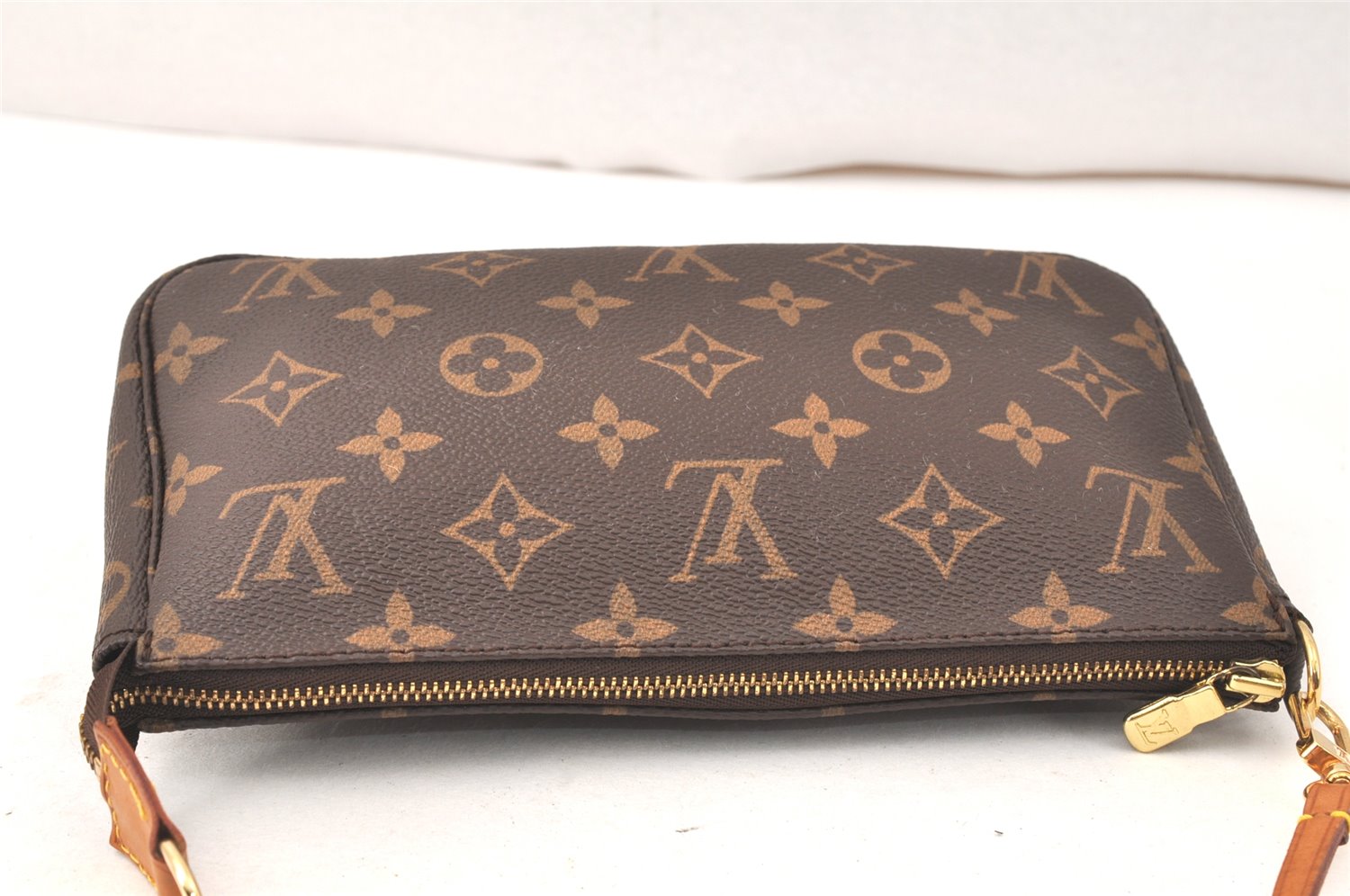 Authentic Louis Vuitton Monogram Pochette Accessoires Pouch M51980 LV 3643K