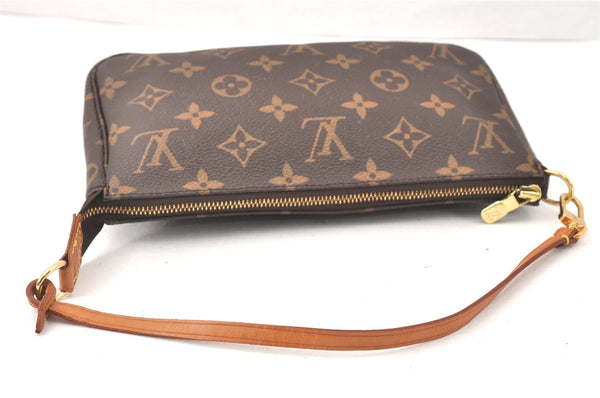 Authentic Louis Vuitton Monogram Pochette Accessoires Pouch M51980 LV 3643K