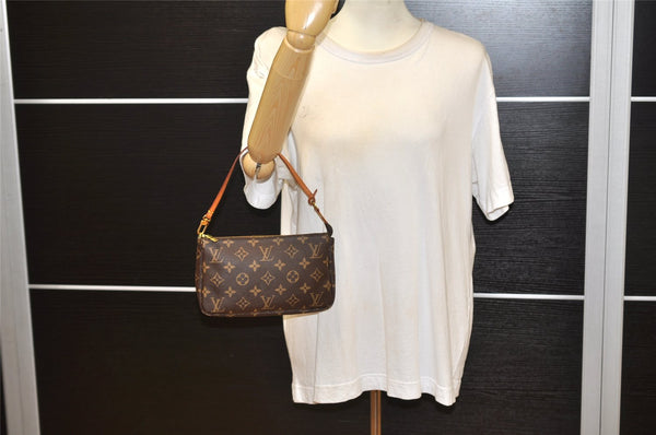 Authentic Louis Vuitton Monogram Pochette Accessoires Pouch M51980 LV 3643K