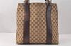 Authentic GUCCI Bamboo Shoulder Hand Bag GG Canvas Leather 232946 Brown 3645K