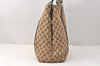 Authentic GUCCI Bamboo Shoulder Hand Bag GG Canvas Leather 232946 Brown 3645K