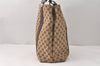 Authentic GUCCI Bamboo Shoulder Hand Bag GG Canvas Leather 232946 Brown 3645K