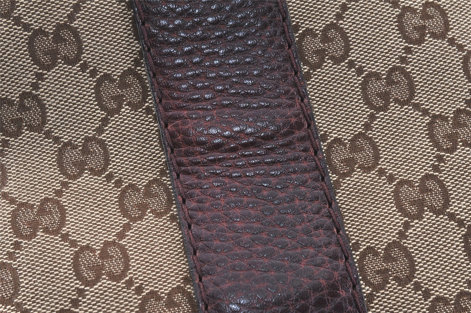 Authentic GUCCI Bamboo Shoulder Hand Bag GG Canvas Leather 232946 Brown 3645K