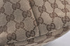 Authentic GUCCI Bamboo Shoulder Hand Bag GG Canvas Leather 232946 Brown 3645K