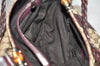 Authentic GUCCI Bamboo Shoulder Hand Bag GG Canvas Leather 232946 Brown 3645K