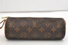 Authentic Louis Vuitton Monogram Trousse Ronde Pen Case Pouch M47630 Junk 3646J