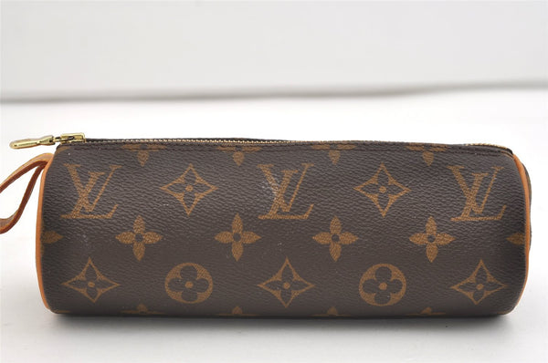 Authentic Louis Vuitton Monogram Trousse Ronde Pen Case Pouch M47630 Junk 3646J