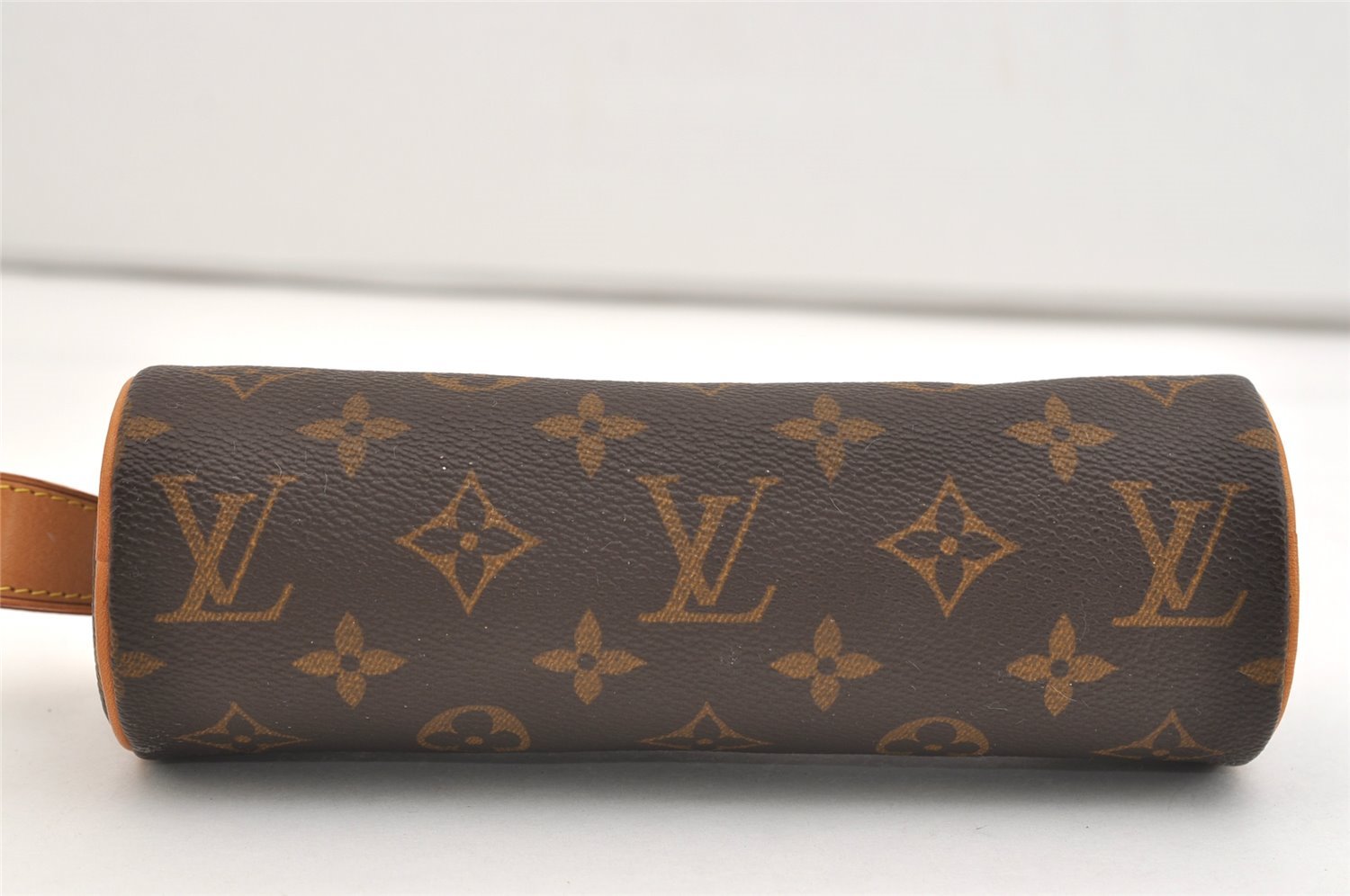 Authentic Louis Vuitton Monogram Trousse Ronde Pen Case Pouch M47630 Junk 3646J