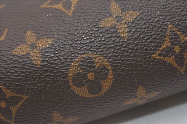 Authentic Louis Vuitton Monogram Trousse Ronde Pen Case Pouch M47630 Junk 3646J