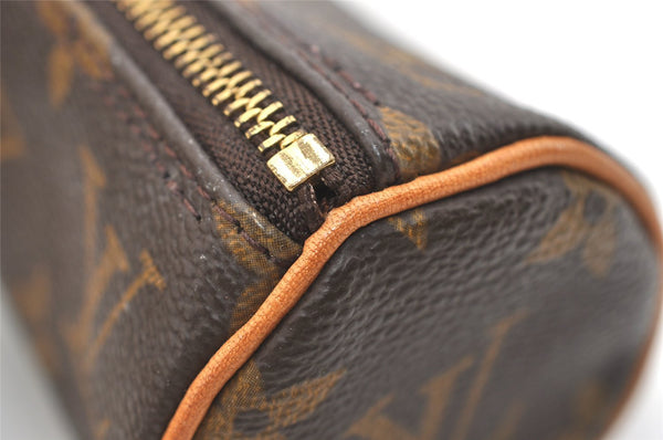 Authentic Louis Vuitton Monogram Trousse Ronde Pen Case Pouch M47630 Junk 3646J