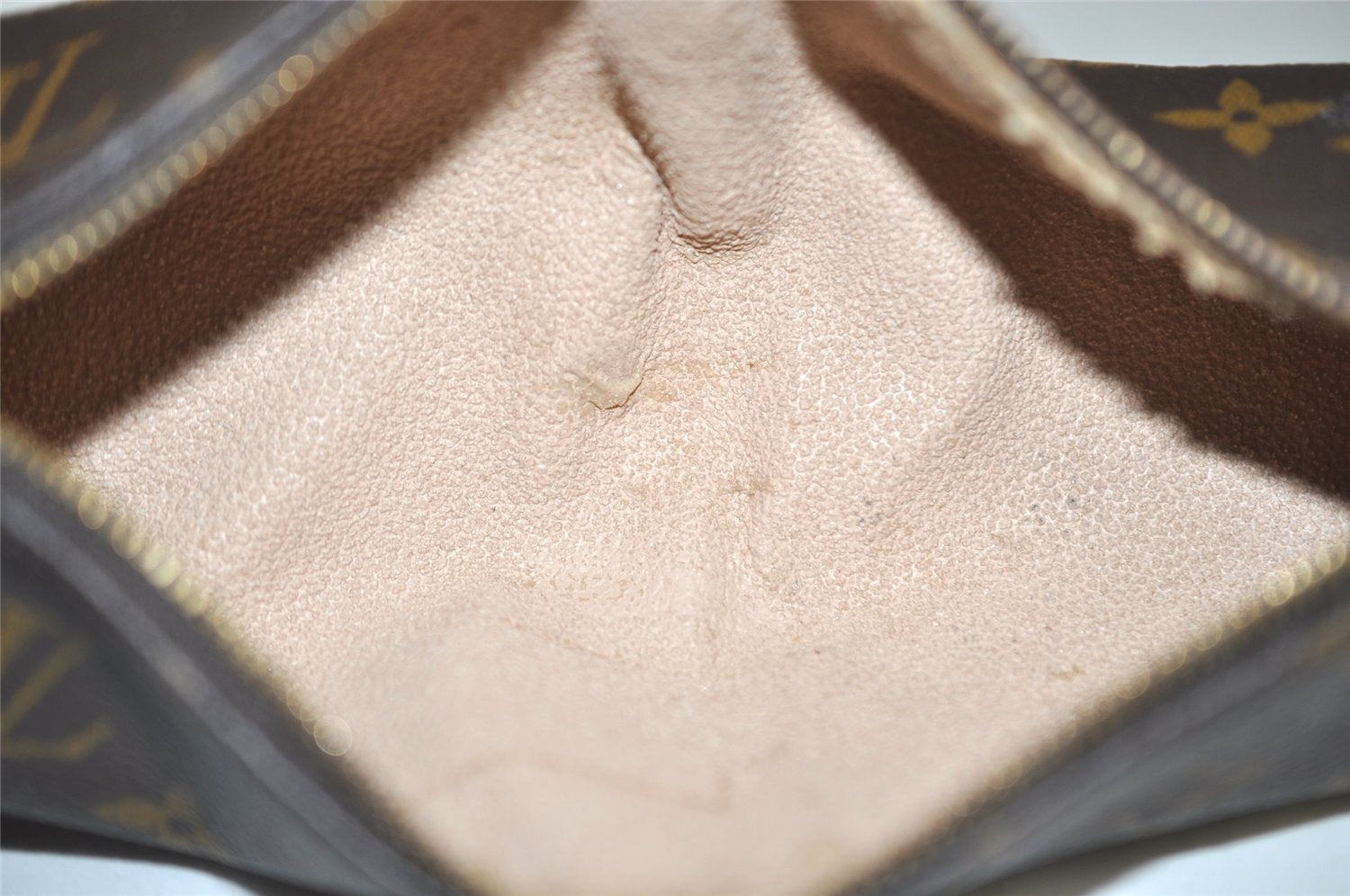 Authentic Louis Vuitton Monogram Trousse Ronde Pen Case Pouch M47630 Junk 3646J