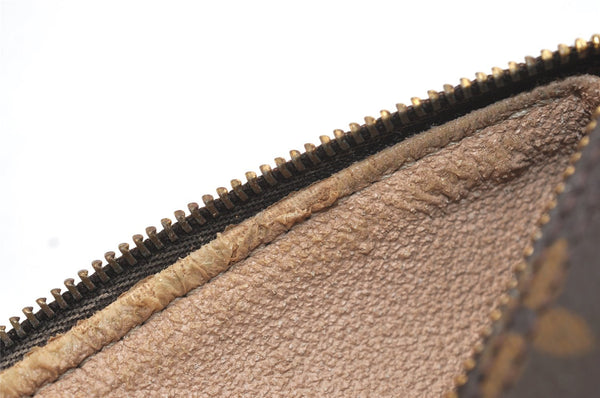 Authentic Louis Vuitton Monogram Trousse Ronde Pen Case Pouch M47630 Junk 3646J