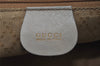 Authentic GUCCI Bamboo Drawstring Backpack Leather White 3647I