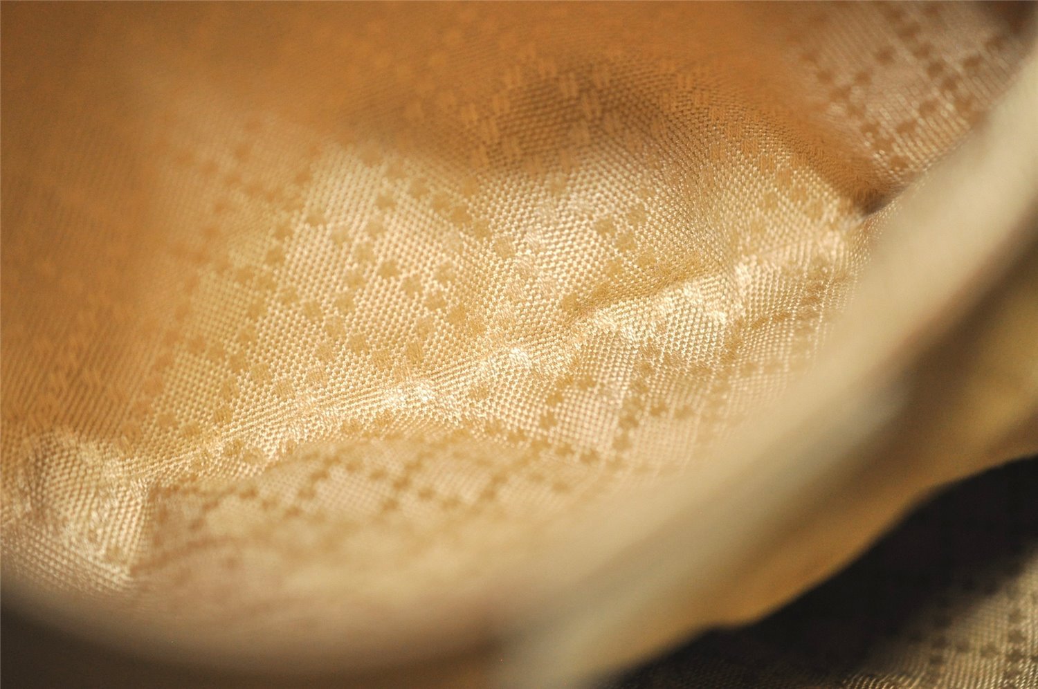 Authentic GUCCI Bamboo Drawstring Backpack Leather White 3647I