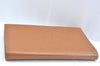 Authentic YVES SAINT LAURENT Clutch Hand Bag Purse Enamel 311223 Brown 3647J