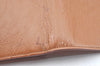 Authentic YVES SAINT LAURENT Clutch Hand Bag Purse Enamel 311223 Brown 3647J