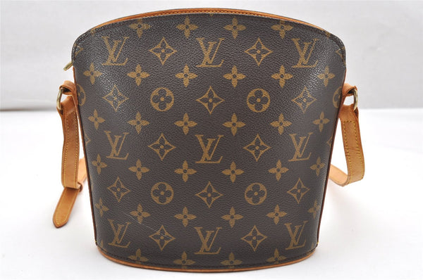Authentic Louis Vuitton Monogram Drouot Shoulder Cross Body Bag M51290 LV 3648K