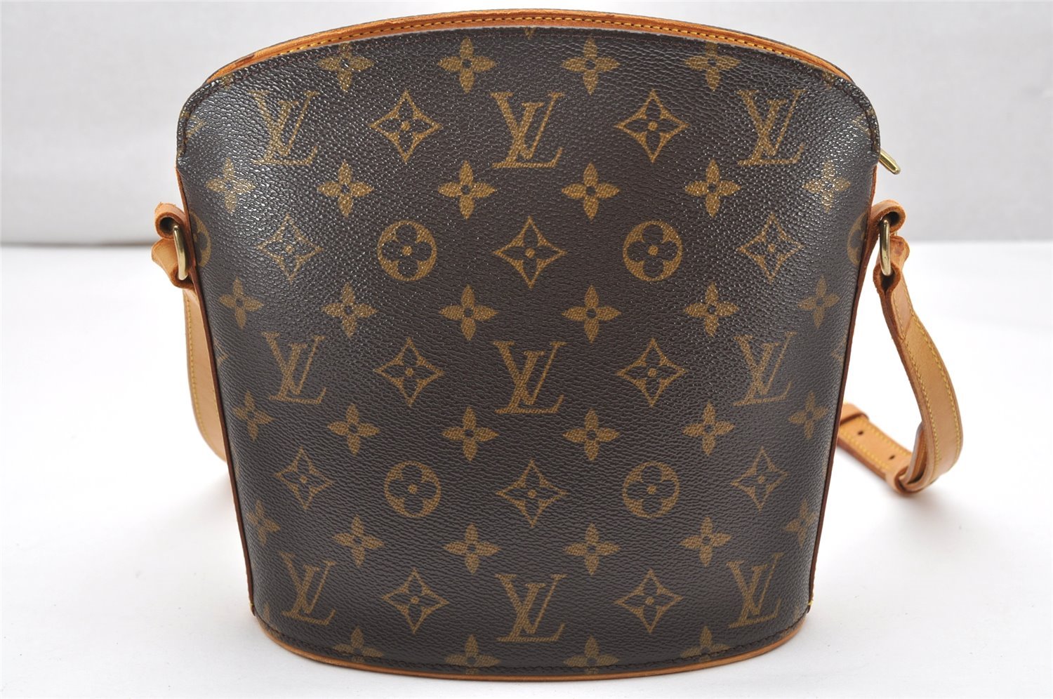 Authentic Louis Vuitton Monogram Drouot Shoulder Cross Body Bag M51290 LV 3648K