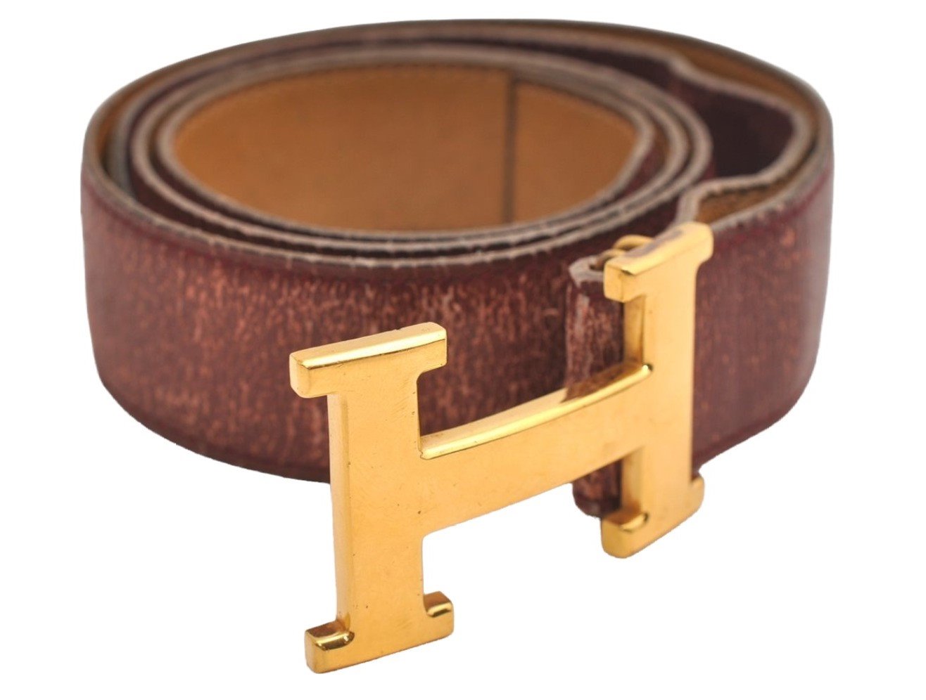 Authentic HERMES Constance Leather Belt Size 100cm 39.4