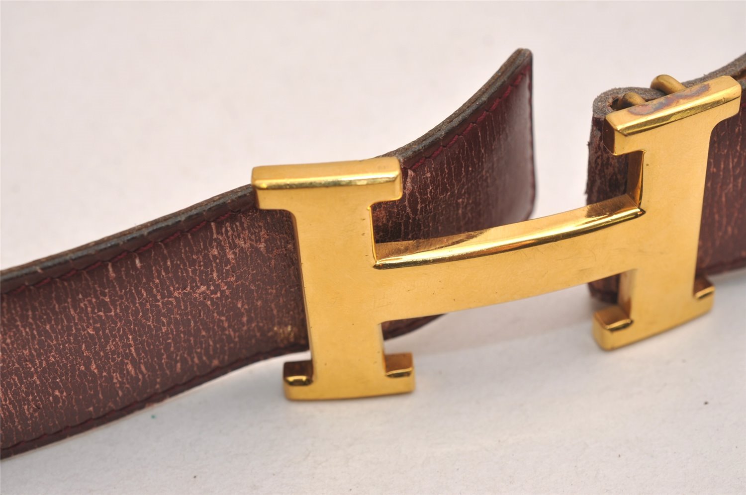 Authentic HERMES Constance Leather Belt Size 100cm 39.4