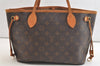 Authentic Louis Vuitton Monogram Neverfull PM Shoulder Tote Bag M40155 LV 3649K