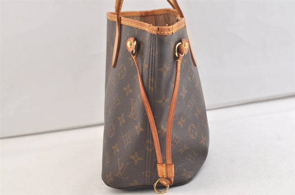 Authentic Louis Vuitton Monogram Neverfull PM Shoulder Tote Bag M40155 LV 3649K