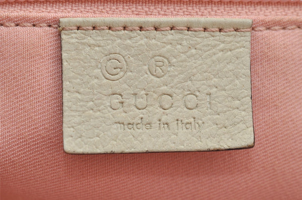 Authentic GUCCI Vintage Shoulder Tote Bag GG Canvas Leather 257304 Pink 3650I