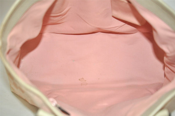 Authentic GUCCI Vintage Shoulder Tote Bag GG Canvas Leather 257304 Pink 3650I