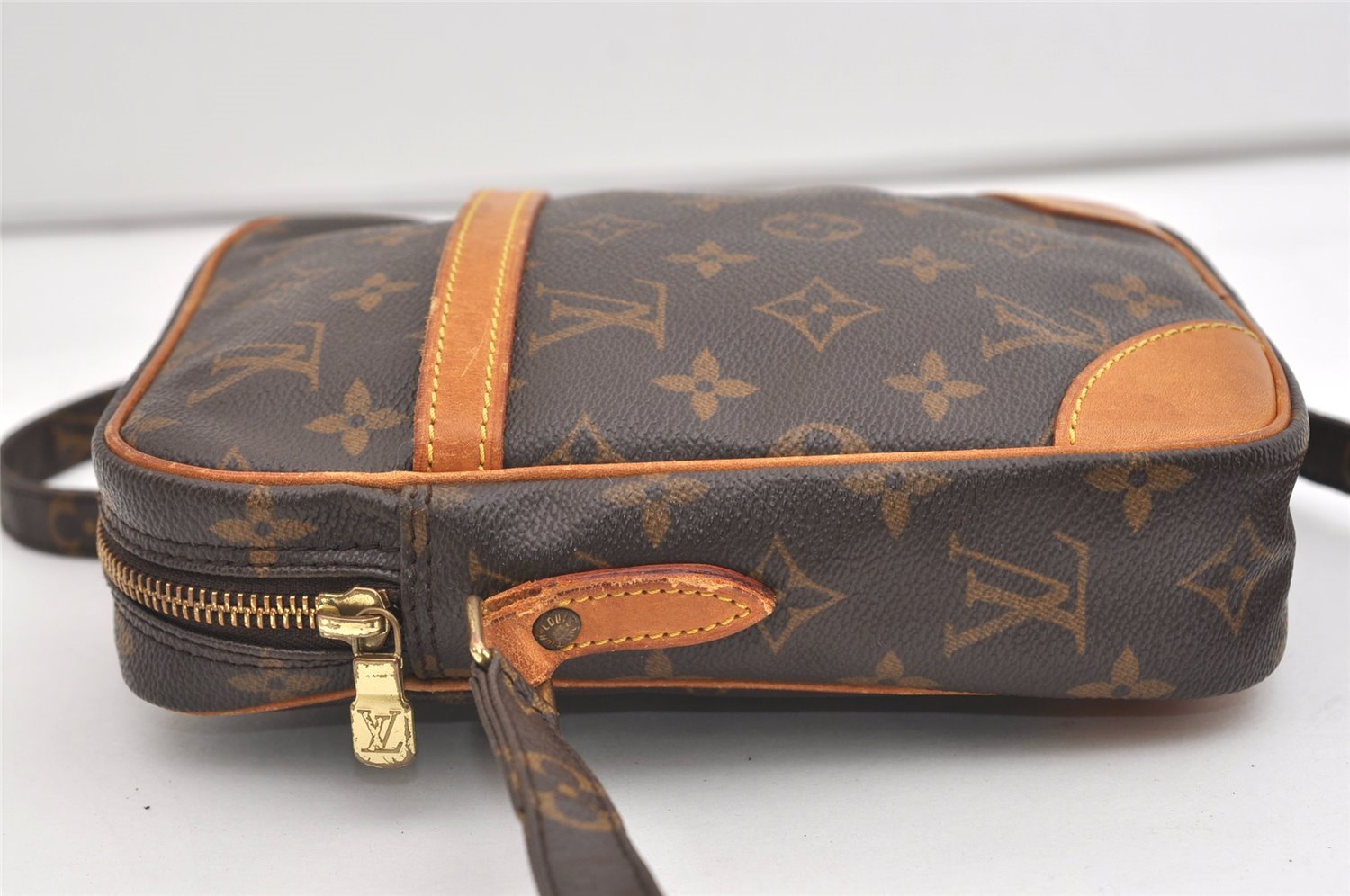 Authentic Louis Vuitton Monogram Danube Shoulder Cross Body Bag M45266 LV 3650J