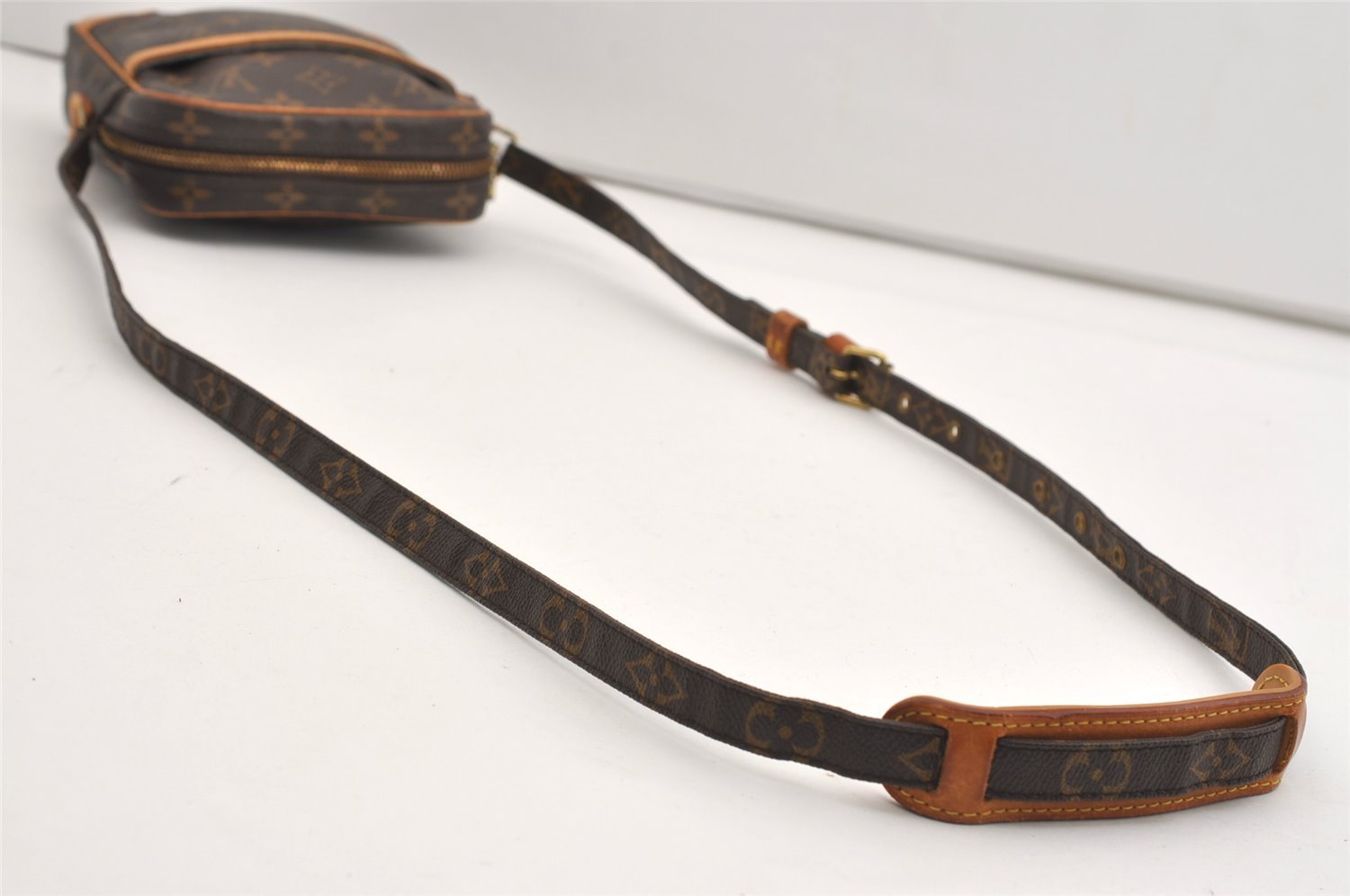 Authentic Louis Vuitton Monogram Danube Shoulder Cross Body Bag M45266 LV 3650J