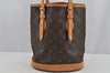 Authentic Louis Vuitton Monogram Bucket PM Shoulder Tote Bag M42238 LV 3651J