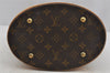 Authentic Louis Vuitton Monogram Bucket PM Shoulder Tote Bag M42238 LV 3651J