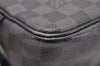 Authentic Louis Vuitton Damier Graphite Toilette Pouch Hand Bag N47625 LV 3651K