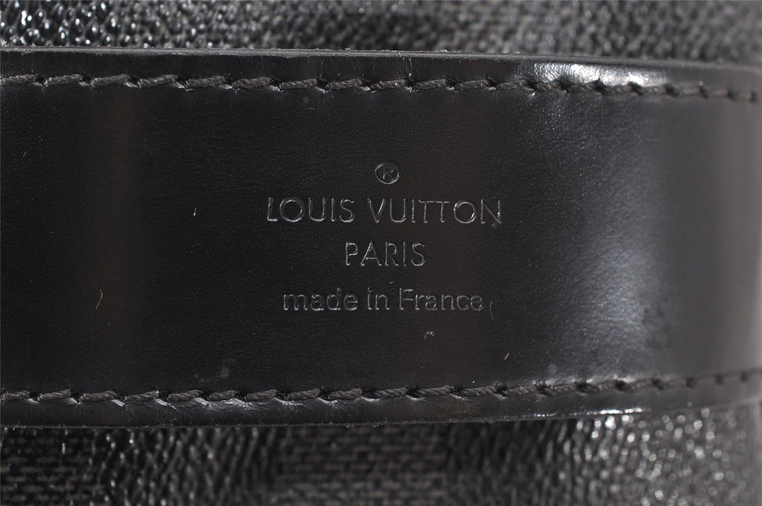 Authentic Louis Vuitton Damier Graphite Toilette Pouch Hand Bag N47625 LV 3651K