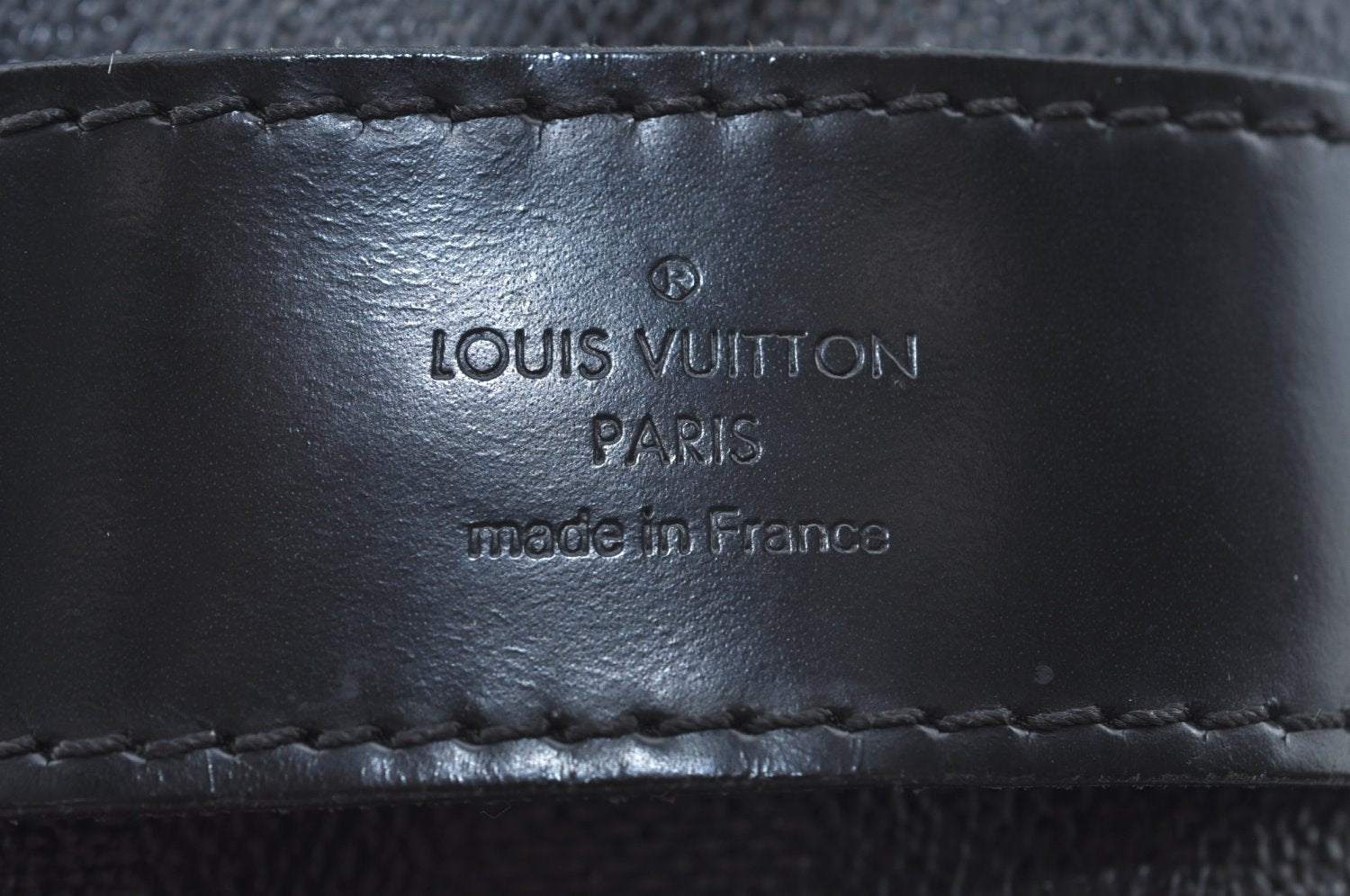 Authentic Louis Vuitton Damier Graphite Toilette Pouch Hand Bag N47625 LV 3651K