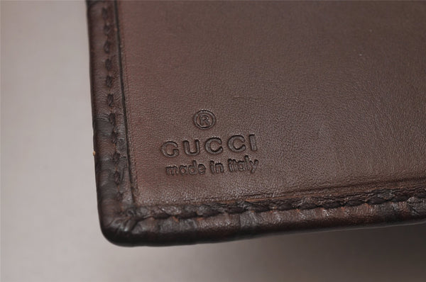 Authentic GUCCI Guccissima Vintage Notebook Cover GG Leather 115241 Brown 3652I