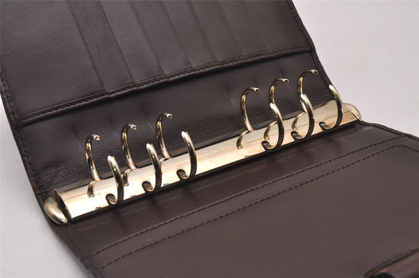 Authentic GUCCI Guccissima Vintage Notebook Cover GG Leather 115241 Brown 3652I