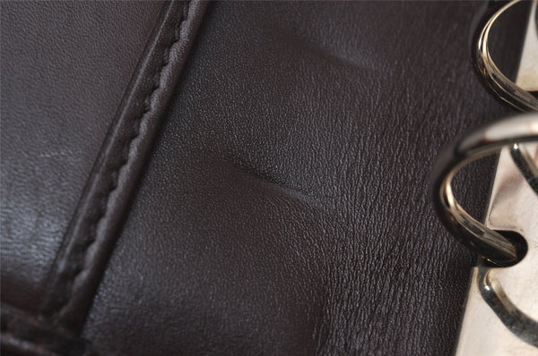 Authentic GUCCI Guccissima Vintage Notebook Cover GG Leather 115241 Brown 3652I