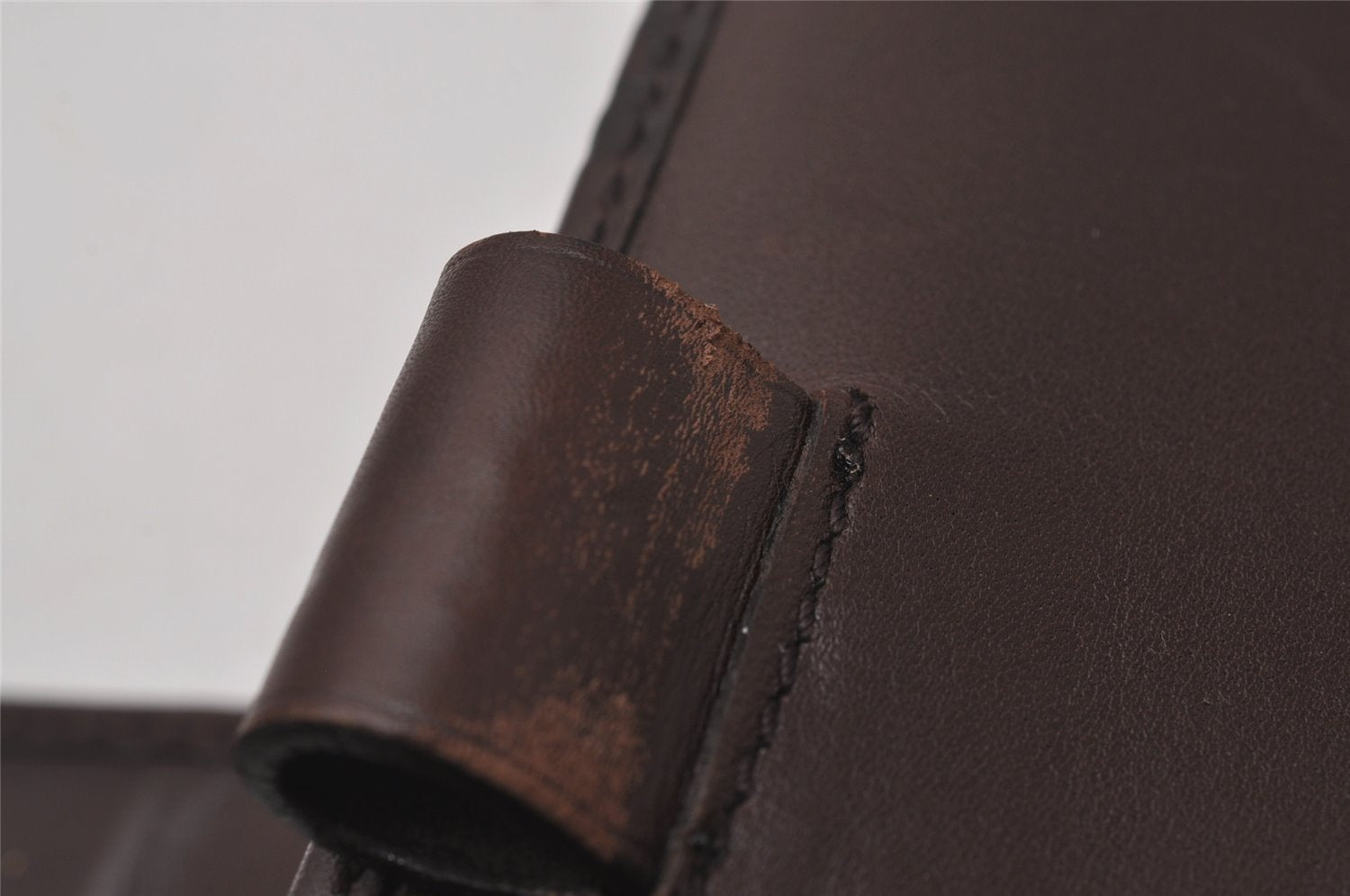 Authentic GUCCI Guccissima Vintage Notebook Cover GG Leather 115241 Brown 3652I